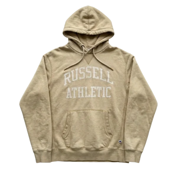 Russell Athletic Bluza Hoodie z Nadrukiem L Vintage Retro - widok ogólny przód vintage