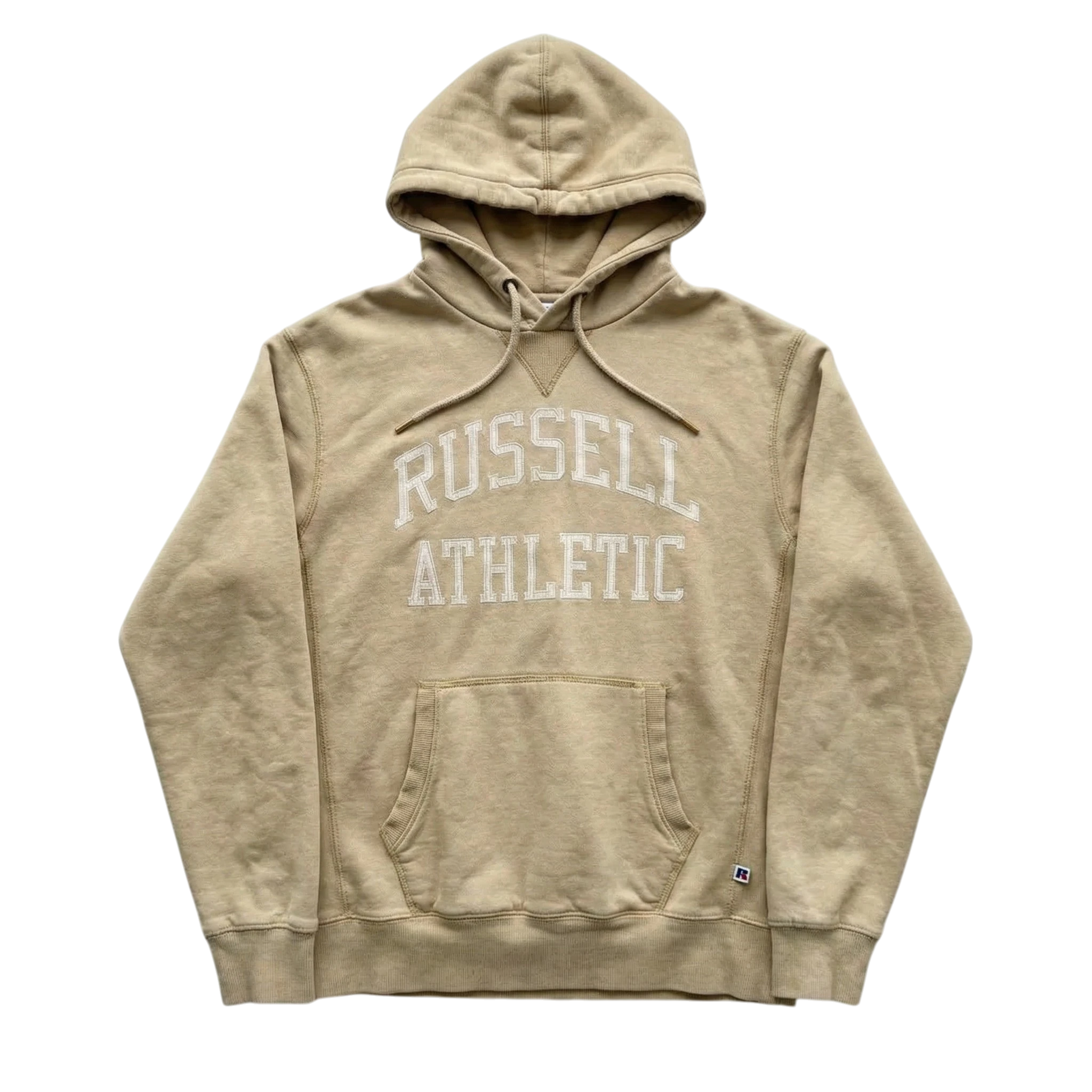 Russell Athletic Bluza Hoodie z Nadrukiem L Vintage Retro - widok ogólny przód vintage