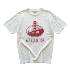 San Francisco Koszulka Nadruk XL Vintage Streetwear Retro - widok ogólny przód vintage
