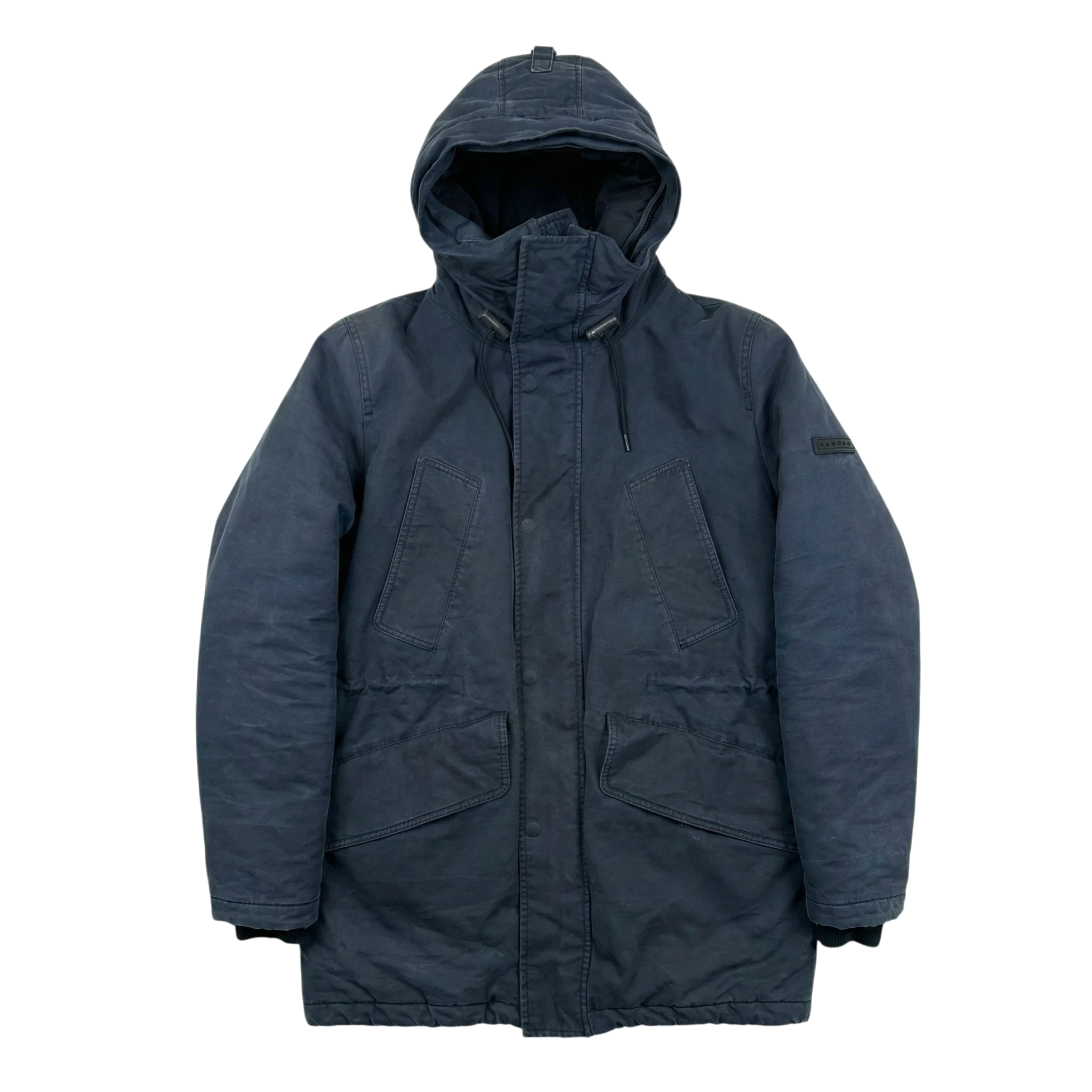 Sandro Kurtka Parka Ocieplana L Vintage Retro Streetwear - widok ogólny przód vintage