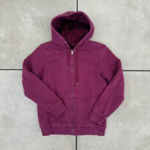 Sherpa Bluza Fioletowa M Vintage Streetwear Retro - zdjęcie 2
