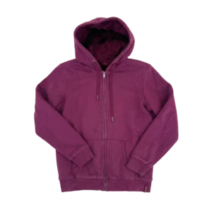 Sherpa Bluza Fioletowa M Vintage Streetwear Retro - widok ogólny przód vintage