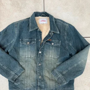 Sherpa Kurtka S.Oliver Niebieska XL Vintage Streetwear - zdjęcie 4