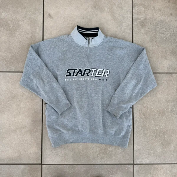 Starter Bluza 1/4 Zapinana XL Vintage Retro Streetwear - zdjęcie 2