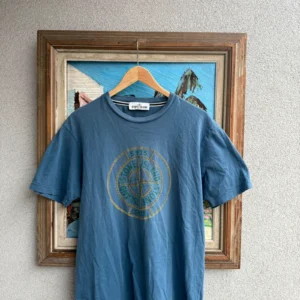 Stone Island Koszulka Niebieska T-shirt L Vintage Streetwear - zdjęcie 4