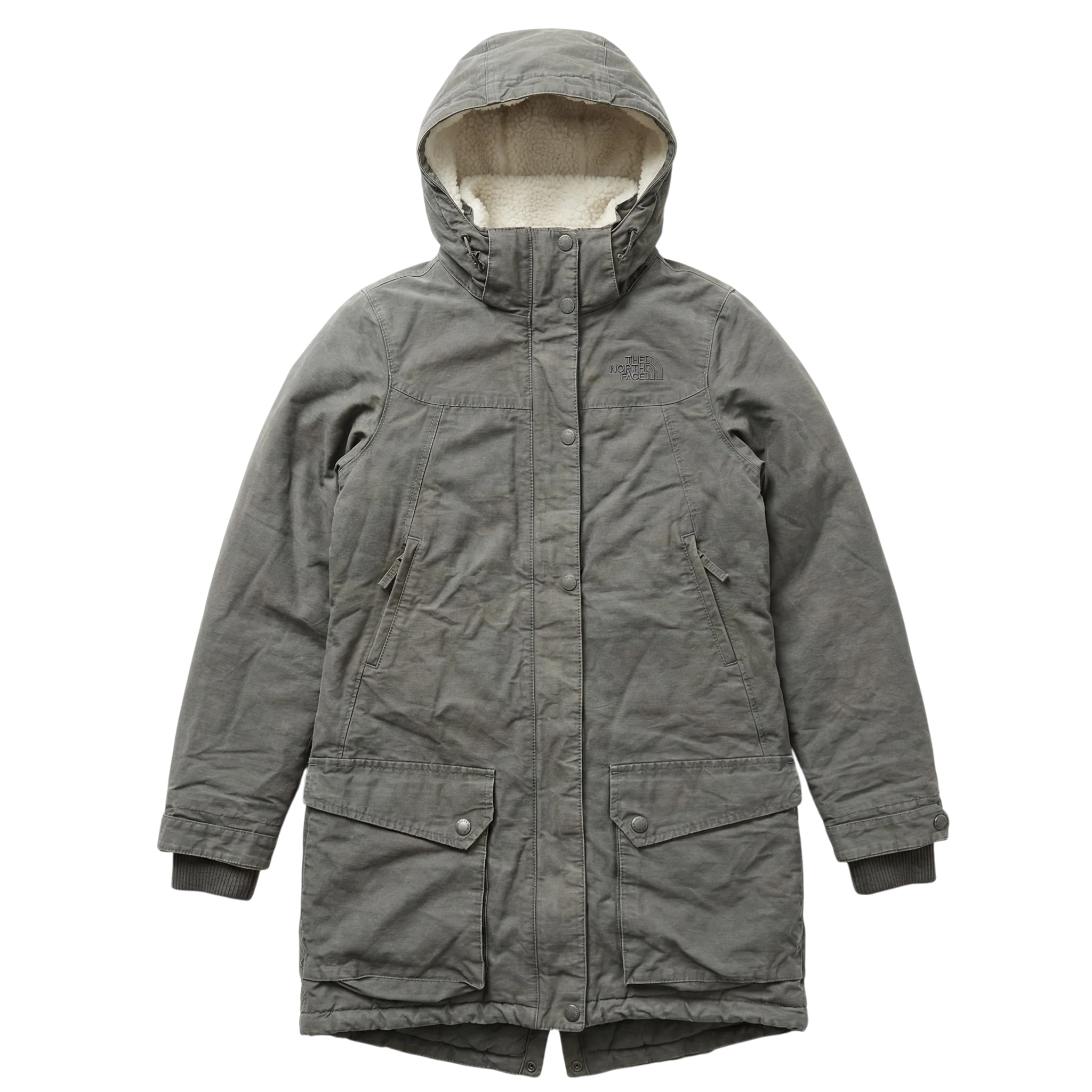 The North Face Kurtka Parka Sherpa M Vintage Streetwear - widok ogólny przód vintage