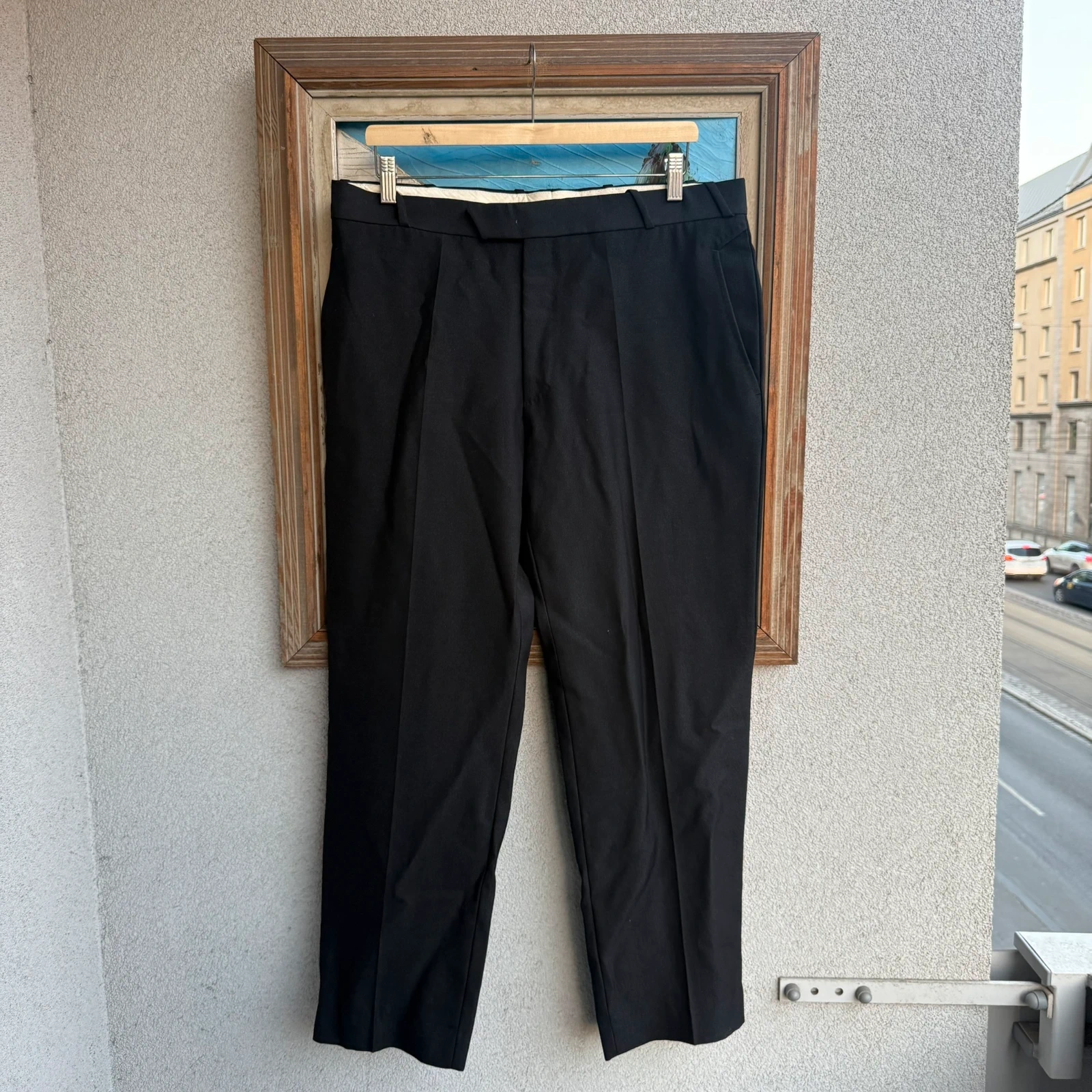 Thierry Mugler Spodnie Garniturowe Czarne XL Vintage - widok ogólny przód vintage