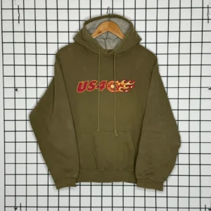 Thrasher Bluza z Kapturem Zielona L Vintage Streetwear - zdjęcie 2