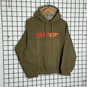 Thrasher Bluza z Kapturem Zielona L Vintage Streetwear - zdjęcie 3