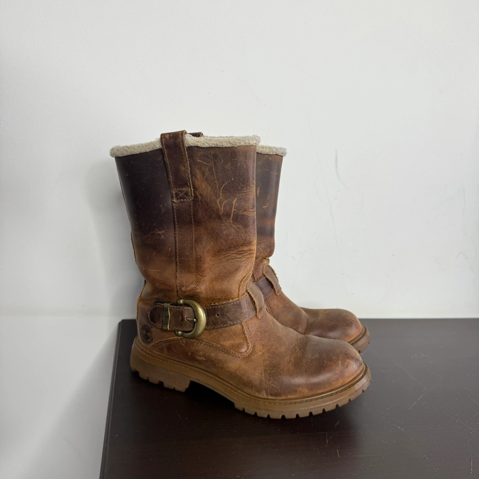 Timberland Buty Kozaki Skórzane 39.5 Vintage Streetwear - widok ogólny przód vintage