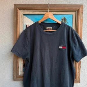 Tommy Hilfiger Koszulka Logo Granatowa XXL Vintage Retro - zdjęcie 4