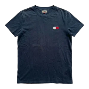 Tommy Hilfiger Koszulka Logo Granatowa XXL Vintage Retro - widok ogólny przód vintage