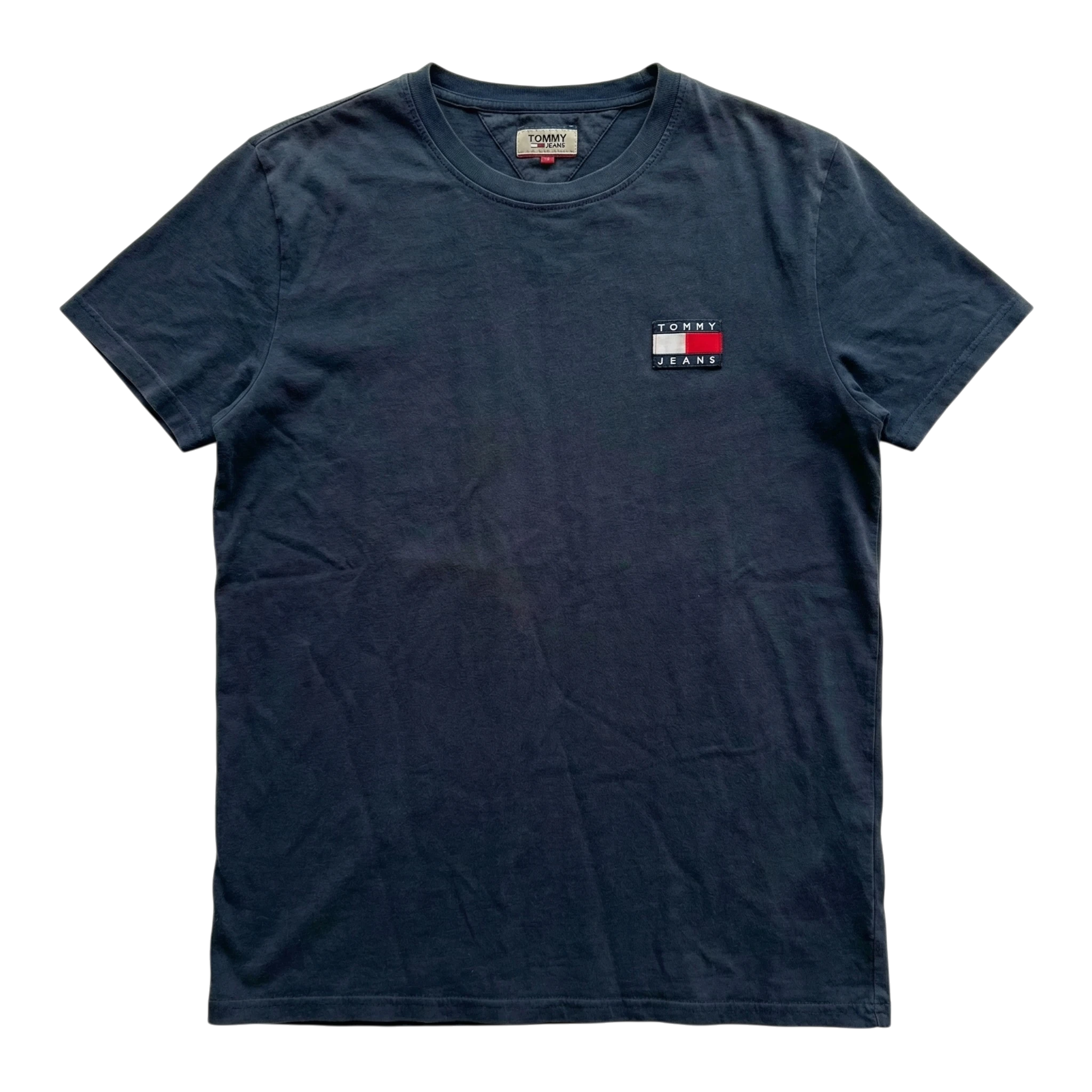 Tommy Hilfiger Koszulka Logo Granatowa XXL Vintage Retro - widok ogólny przód vintage