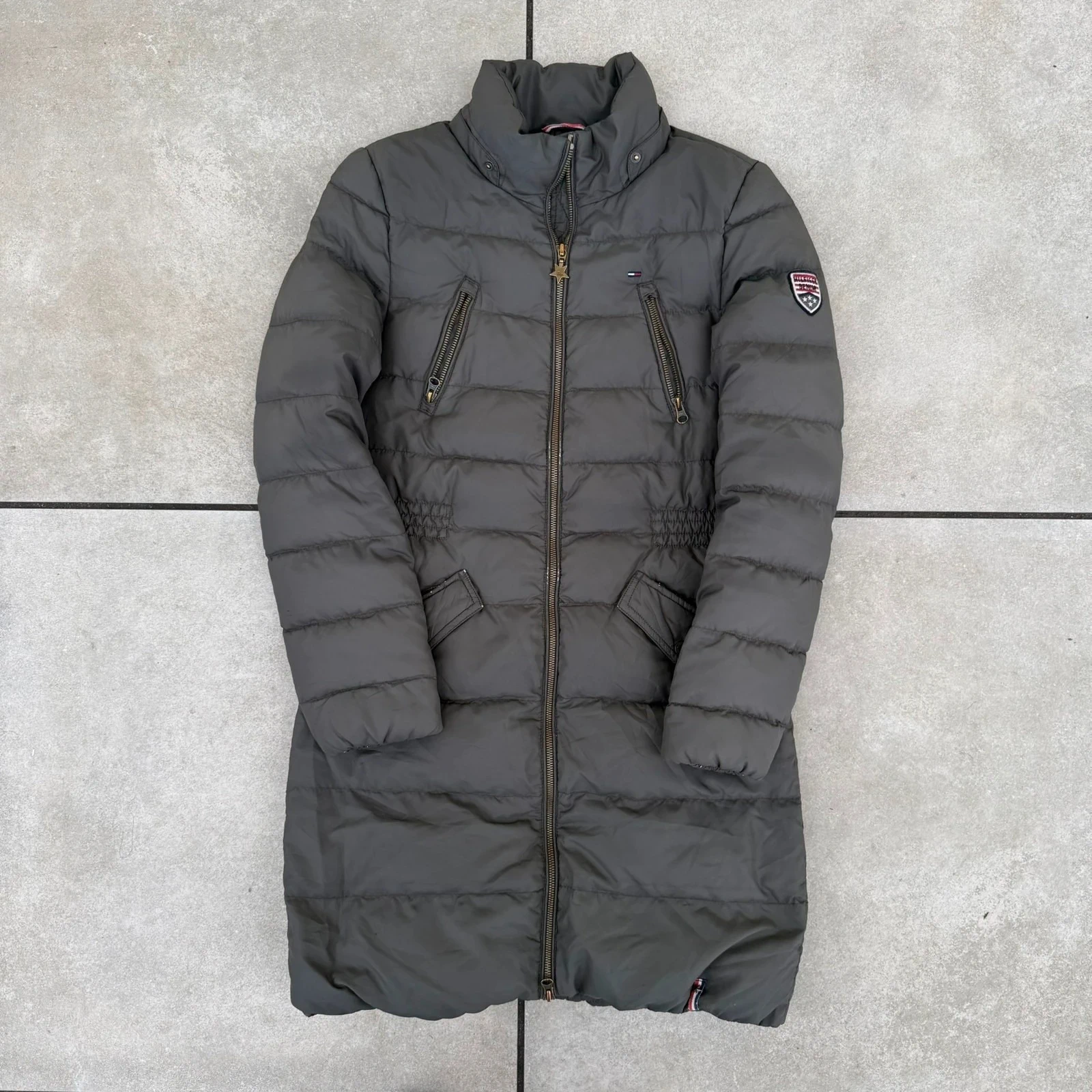 Tommy Hilfiger Kurtka Parka Puchowa M Vintage Streetwear - widok ogólny przód vintage