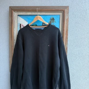 Tommy Hilfiger Sweter Czarny XL Vintage Retro Streetwear - zdjęcie 3