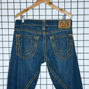 True Religion Jeansy Szerokie Fat Stitch XL Vintage Retro - zdjęcie 2