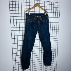 True Religion Jeansy Szerokie Fat Stitch XL Vintage Retro - zdjęcie 3