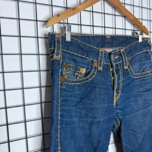 True Religion Jeansy Szerokie Fat Stitch XL Vintage Retro - zdjęcie 4