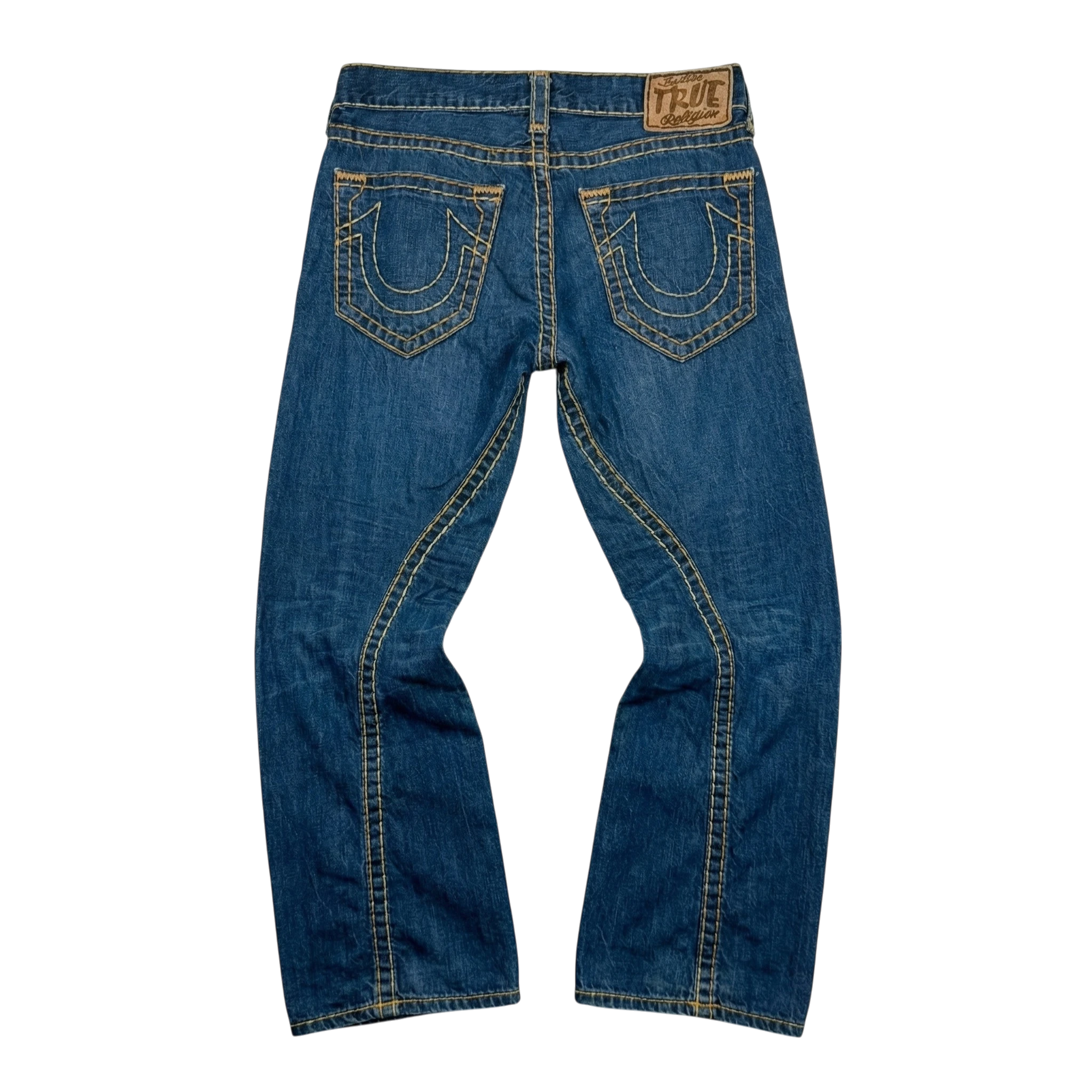 True Religion Jeansy Szerokie Fat Stitch XL Vintage Retro - widok ogólny przód vintage