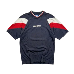 Umbro Koszulka Haft Vintage 90s Kolorowa XL Streetwear Retro - widok ogólny przód vintage