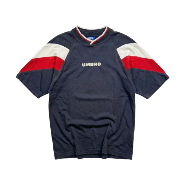 Umbro Koszulka Haft Vintage 90s Kolorowa XL Streetwear Retro - widok ogólny przód vintage