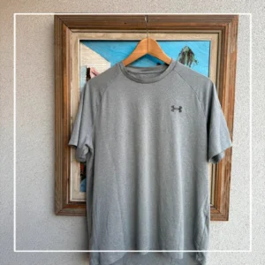 Under Armour Koszulka Sportowa Szara L Vintage Streetwear - zdjęcie 3