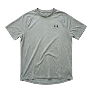 Under Armour Koszulka Sportowa Szara L Vintage Streetwear - widok ogólny przód vintage