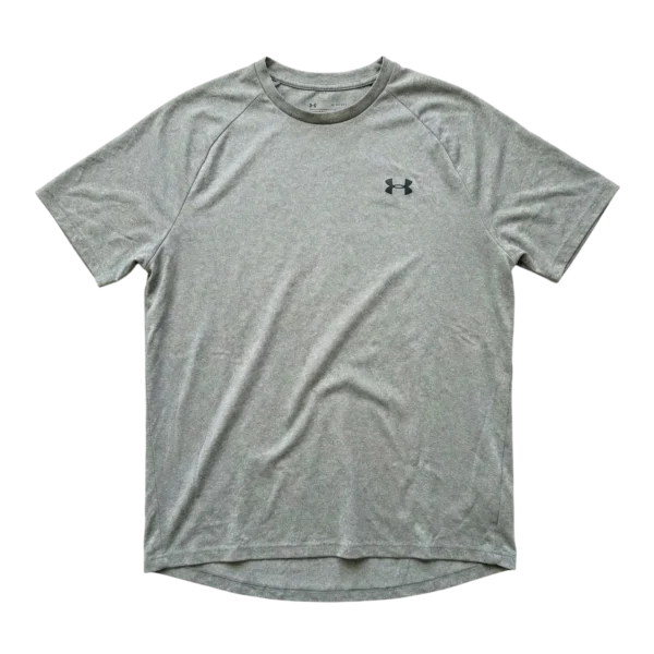Under Armour Koszulka Sportowa Szara L Vintage Streetwear - widok ogólny przód vintage