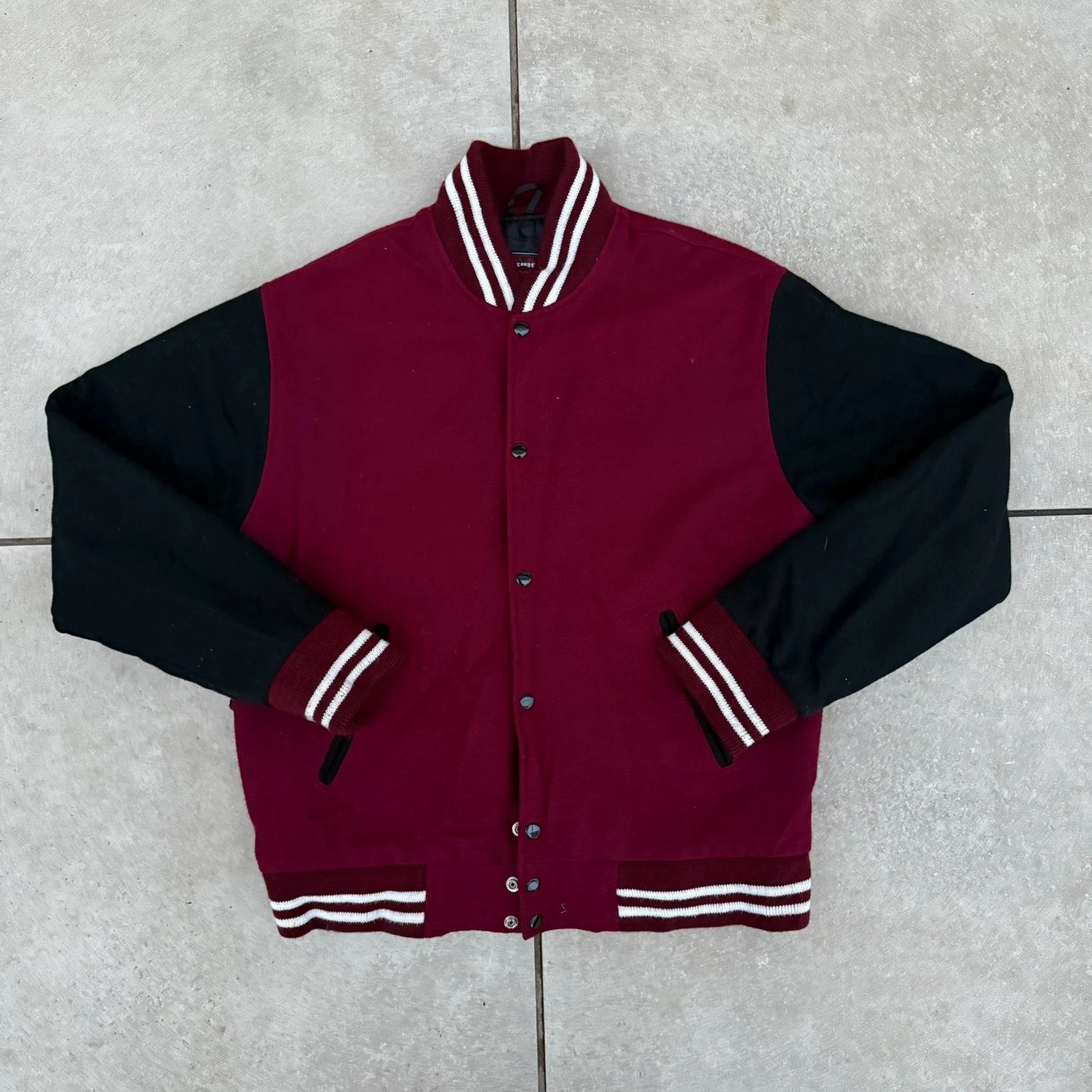 Varsity Kurtka Bomberka Welniana XL Vintage Streetwear - widok ogólny przód vintage