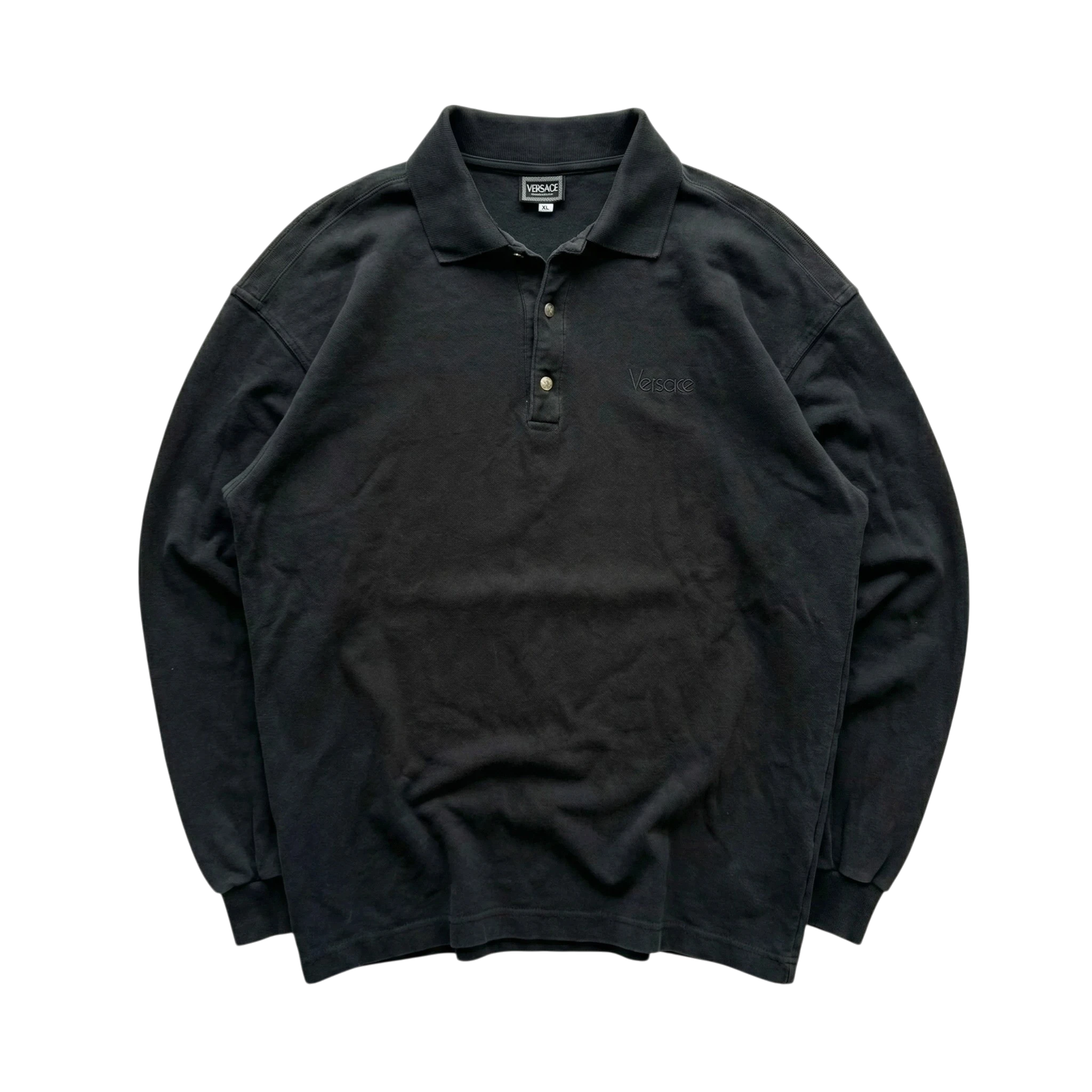 Versace Bluza z Kołnierzem XL Vintage Streetwear - widok ogólny przód vintage