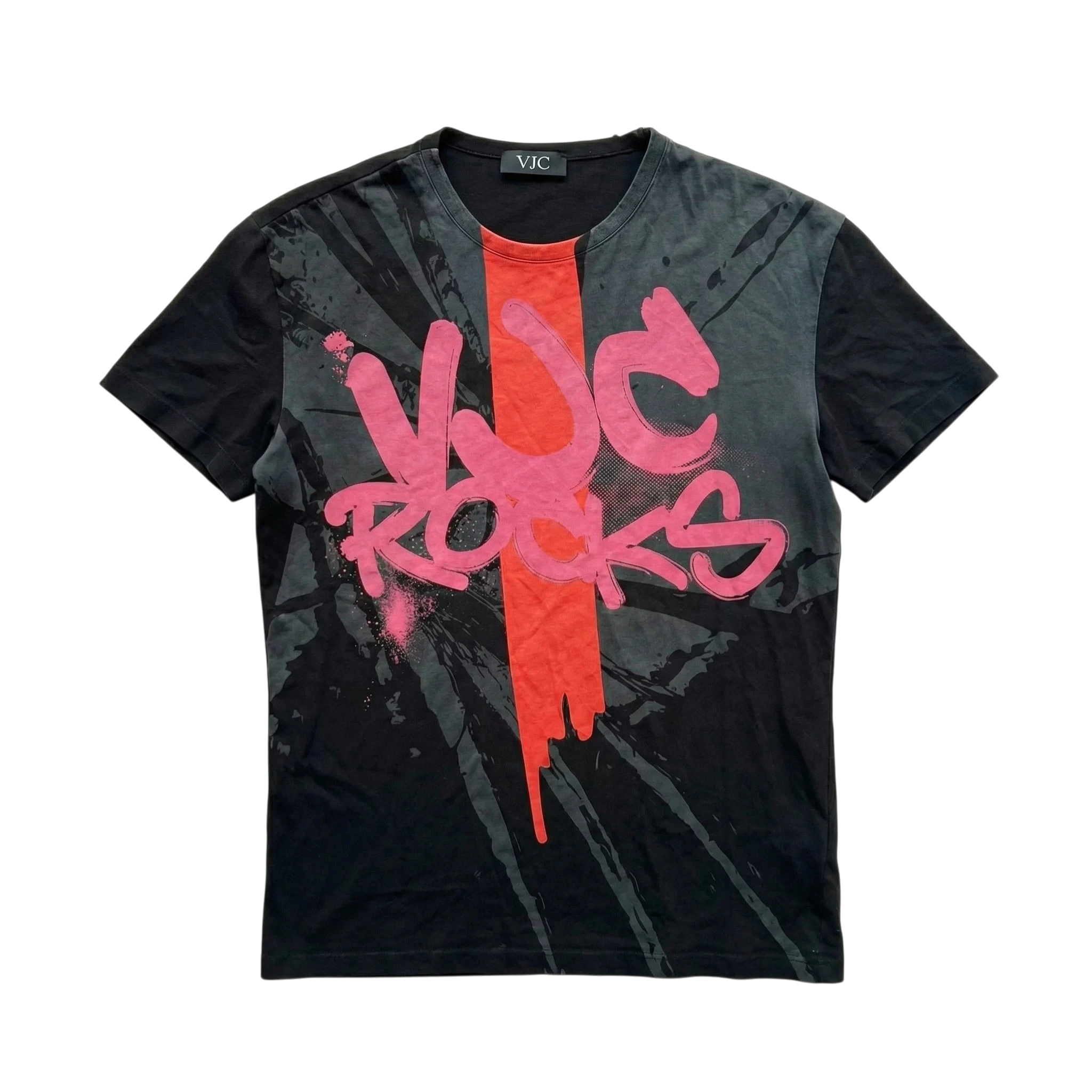 Versace Jeans Koszulka T-shirt Grafika XL Vintage Streetwear - widok ogólny przód vintage