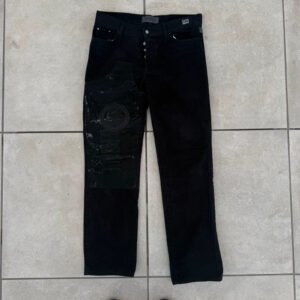 Versace Jeansy Spodnie Czarne XL Vintage Streetwear - zdjęcie 2