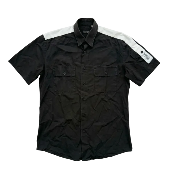 Versace Koszula Krótki Rękaw XL Vintage Streetwear - widok ogólny przód vintage