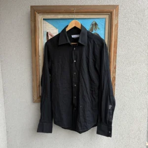 Versace Koszula Zapinana Czarna L Vintage Streetwear - zdjęcie 2