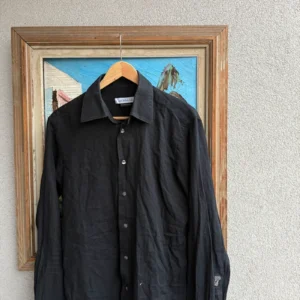 Versace Koszula Zapinana Czarna L Vintage Streetwear - zdjęcie 4