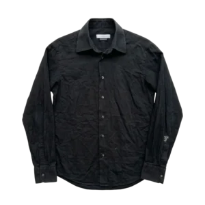 Versace Koszula Zapinana Czarna L Vintage Streetwear - widok ogólny przód vintage