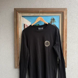 Versace Koszulka Longsleeve Czarna L Vintage Streetwear - zdjęcie 3