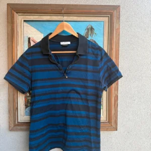 Versace Koszulka Polo w Paski L Vintage Streetwear - zdjęcie 4