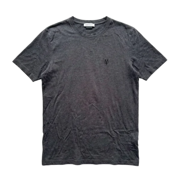 Versace Koszulka T-shirt Szary Logo XL Vintage Streetwear - widok ogólny przód vintage