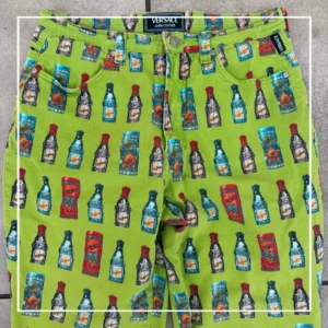 Versace Spodnie Full Print L Vintage Retro Streetwear - zdjęcie 2