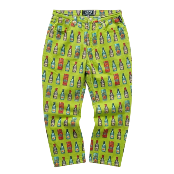 Versace Spodnie Full Print L Vintage Retro Streetwear - widok ogólny przód vintage