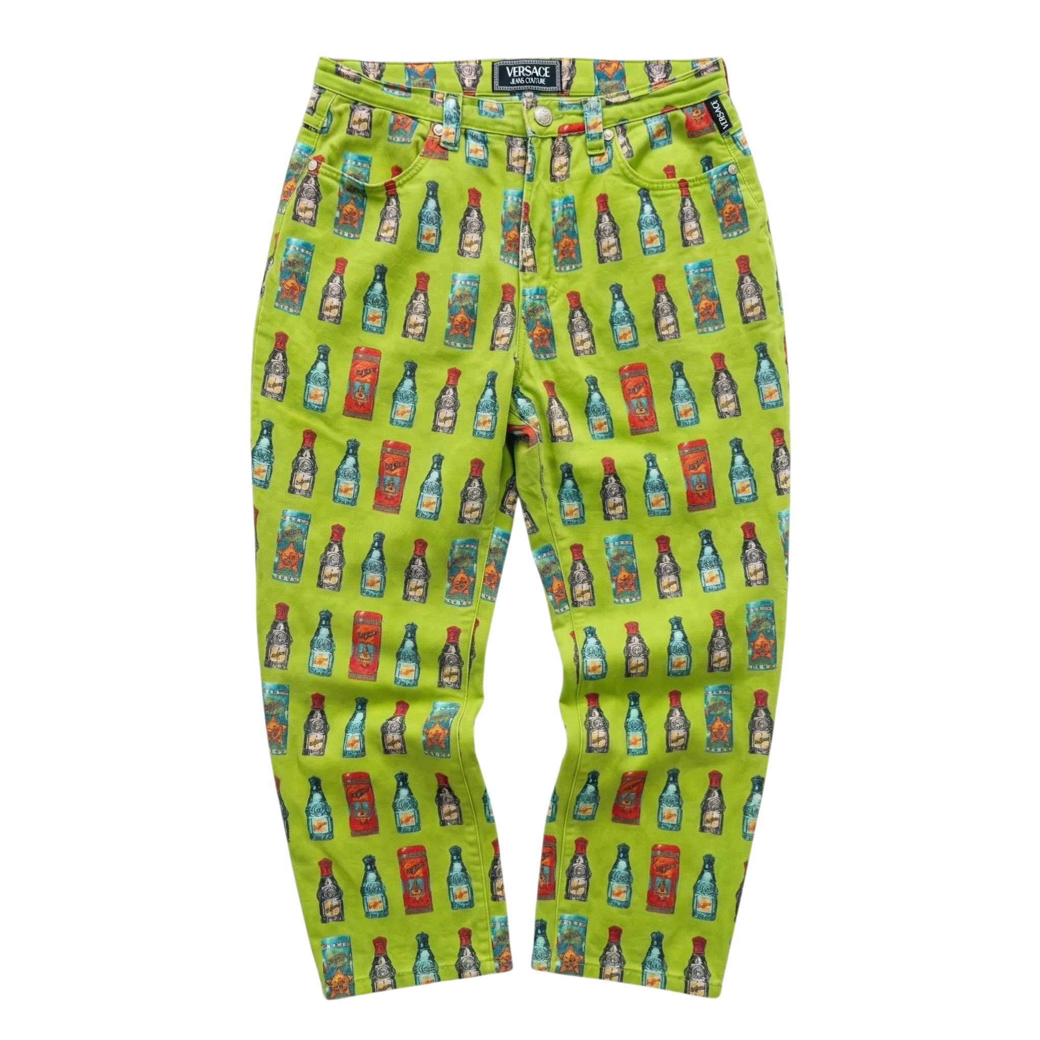 Versace Spodnie Full Print L Vintage Retro Streetwear - widok ogólny przód vintage