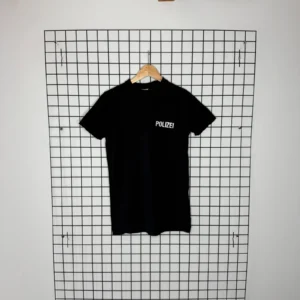 Vetements Koszulka Polizei Czarna M Vintage Streetwear - zdjęcie 3