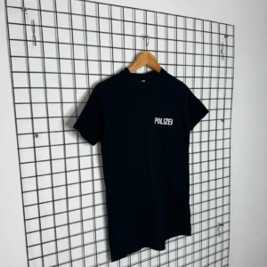 Vetements Koszulka Polizei Czarna M Vintage Streetwear - zdjęcie 4