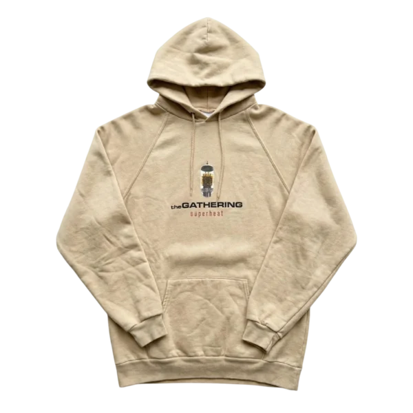 Vintage Love Bluza Hoodie Beżowa XL Vintage Streetwear - widok ogólny przód vintage