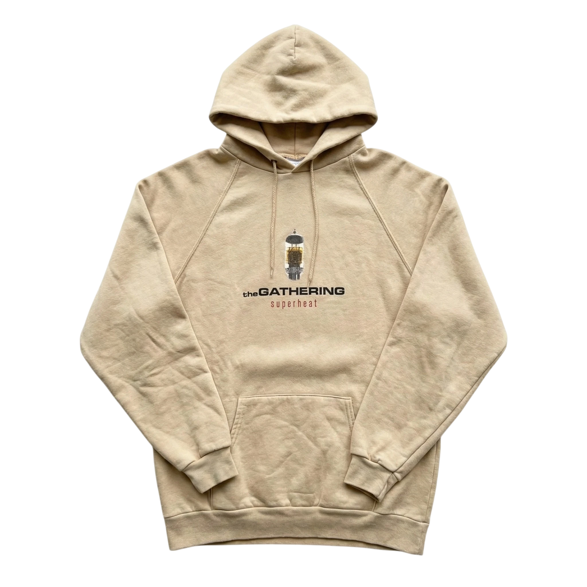 Vintage Love Bluza Hoodie Beżowa XL Vintage Streetwear - widok ogólny przód vintage