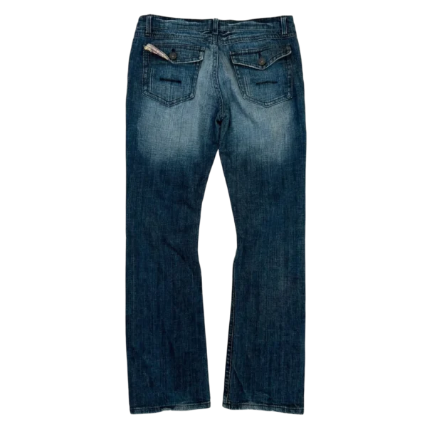 Vintage Love Jeansy Dzwony XXXS Vintage Retro Streetwear - widok ogólny przód vintage