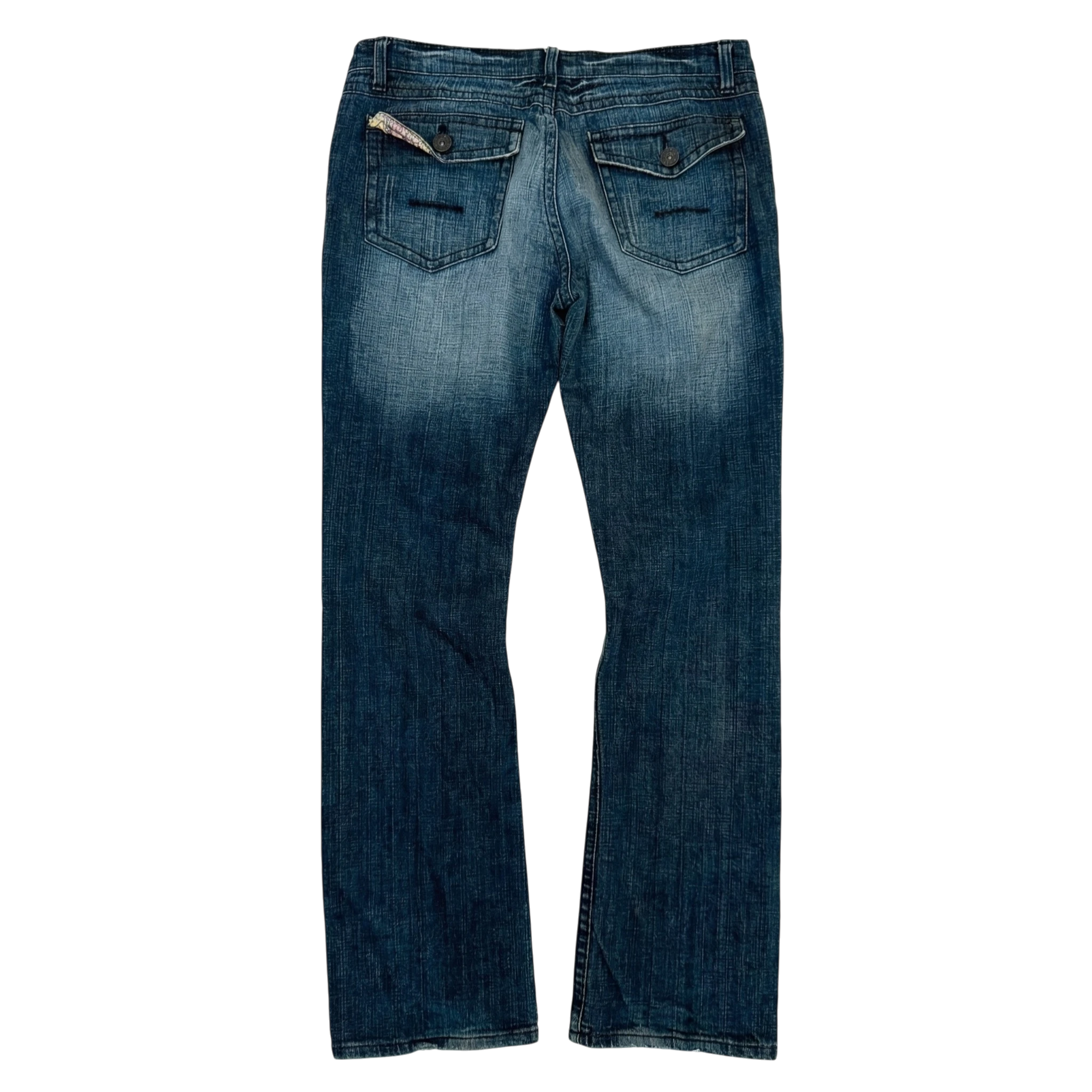 Vintage Love Jeansy Dzwony XXXS Vintage Retro Streetwear - widok ogólny przód vintage