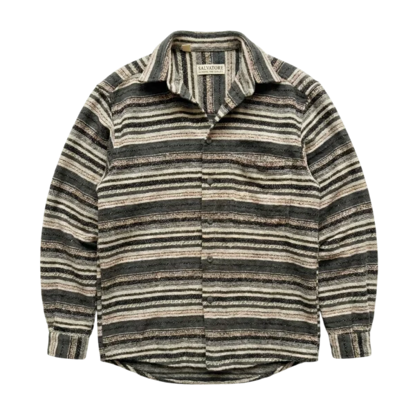 Vintage Love Koszula Overshirt W Paski XL Vintage Streetwear - widok ogólny przód vintage