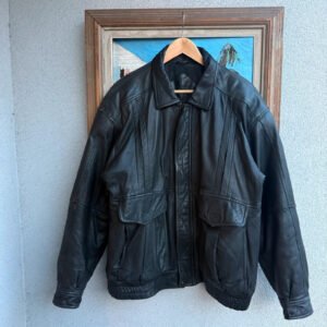 Vintage Love Kurtka Bomberka Skóra XL Vintage Retro Streetwear - zdjęcie 3